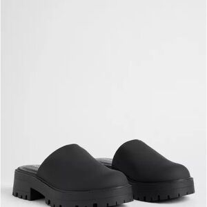 Torrid Black Chunky Sole Mules Wide 11